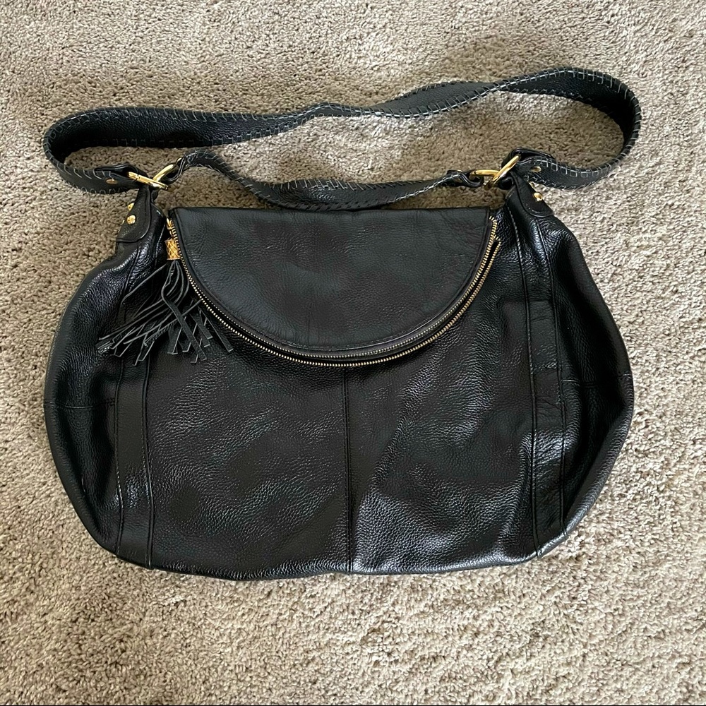 Onna Ehrlich Rachel Black Leather Purse
